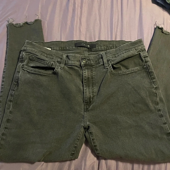 Joes Jeans Vintage Black Raw Hem Straight Leg Denim Jeans 38 Basic Comfy Casual - Picture 2 of 10